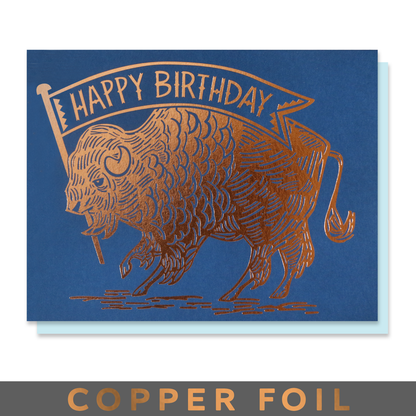 Buffalo Birthday  Card