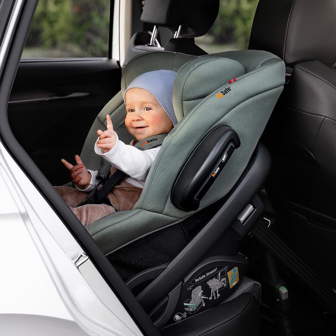 BeSafe Stretch 2 Car Seat - Meadow Green Softbreeze