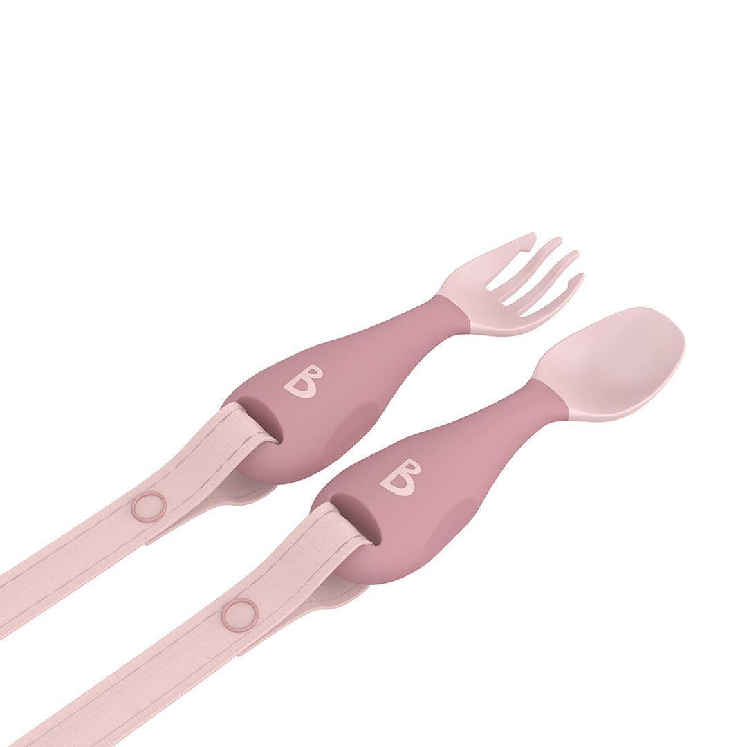 Bibado Handi No Drop Baby Cutlery - Blush