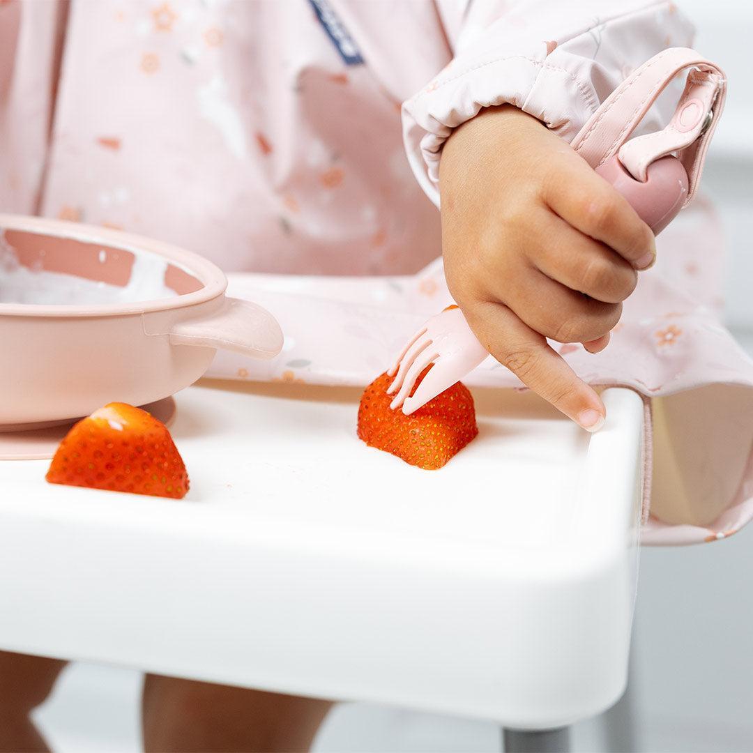 Bibado Handi No Drop Baby Cutlery - Blush