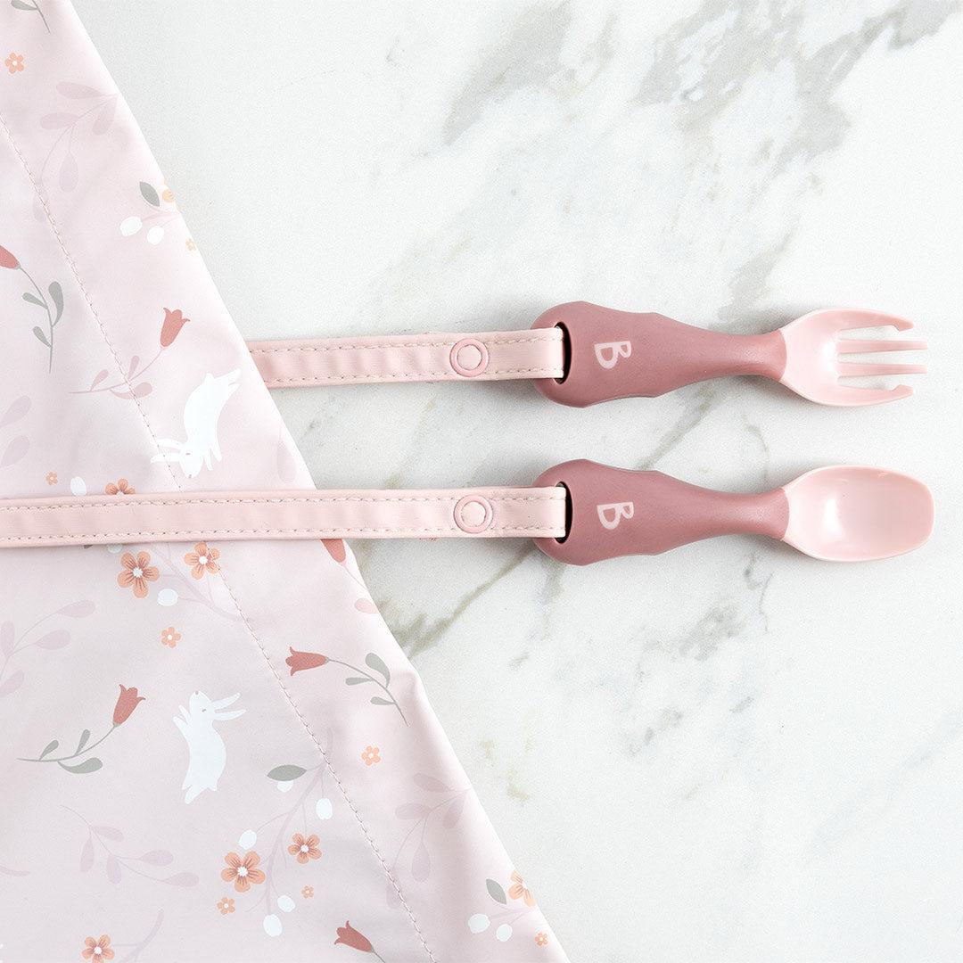 Bibado Handi No Drop Baby Cutlery - Blush