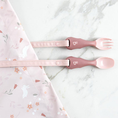 Bibado Handi No Drop Baby Cutlery - Blush