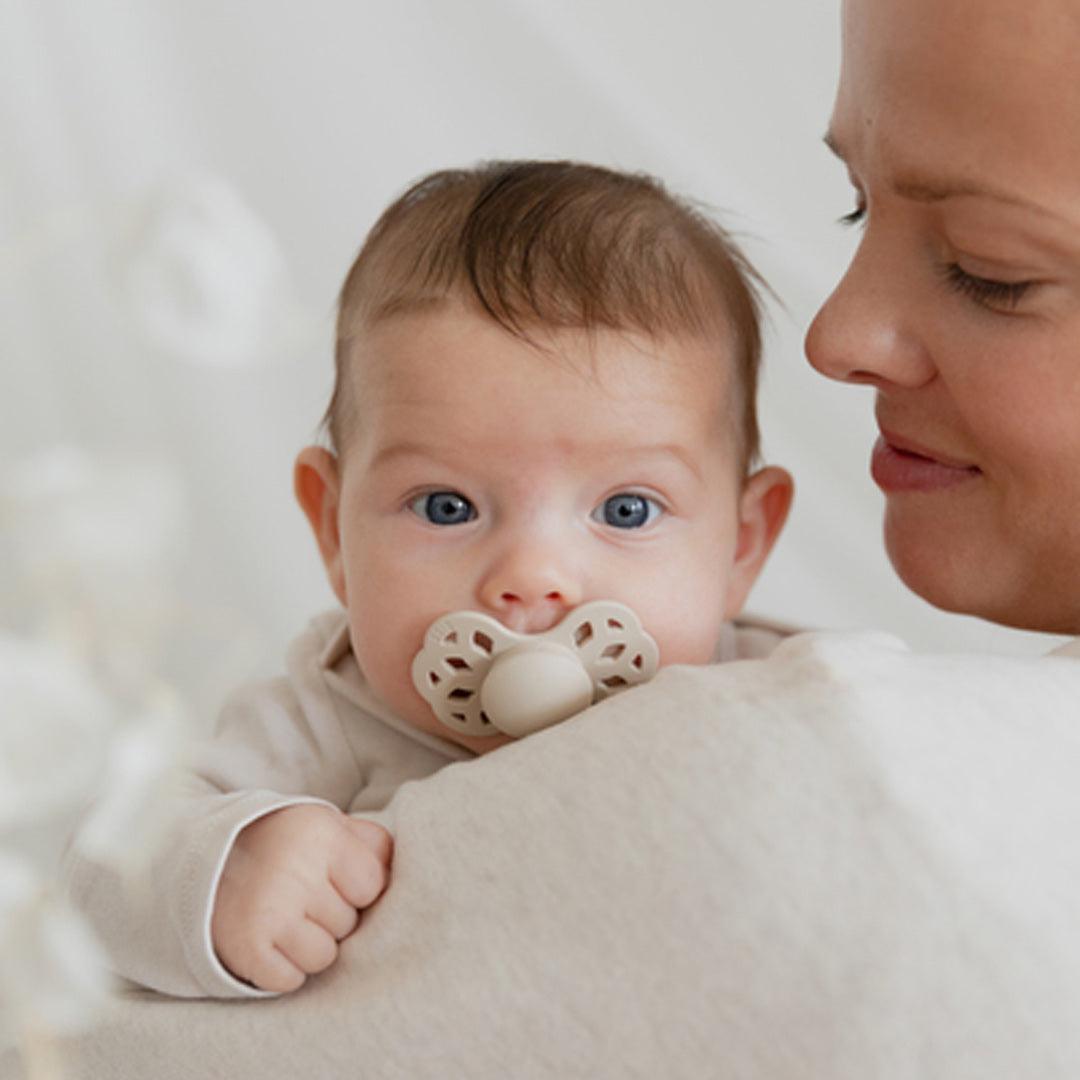 BIBS Infinity Symmetric Pacifier - Ivory - Silicone