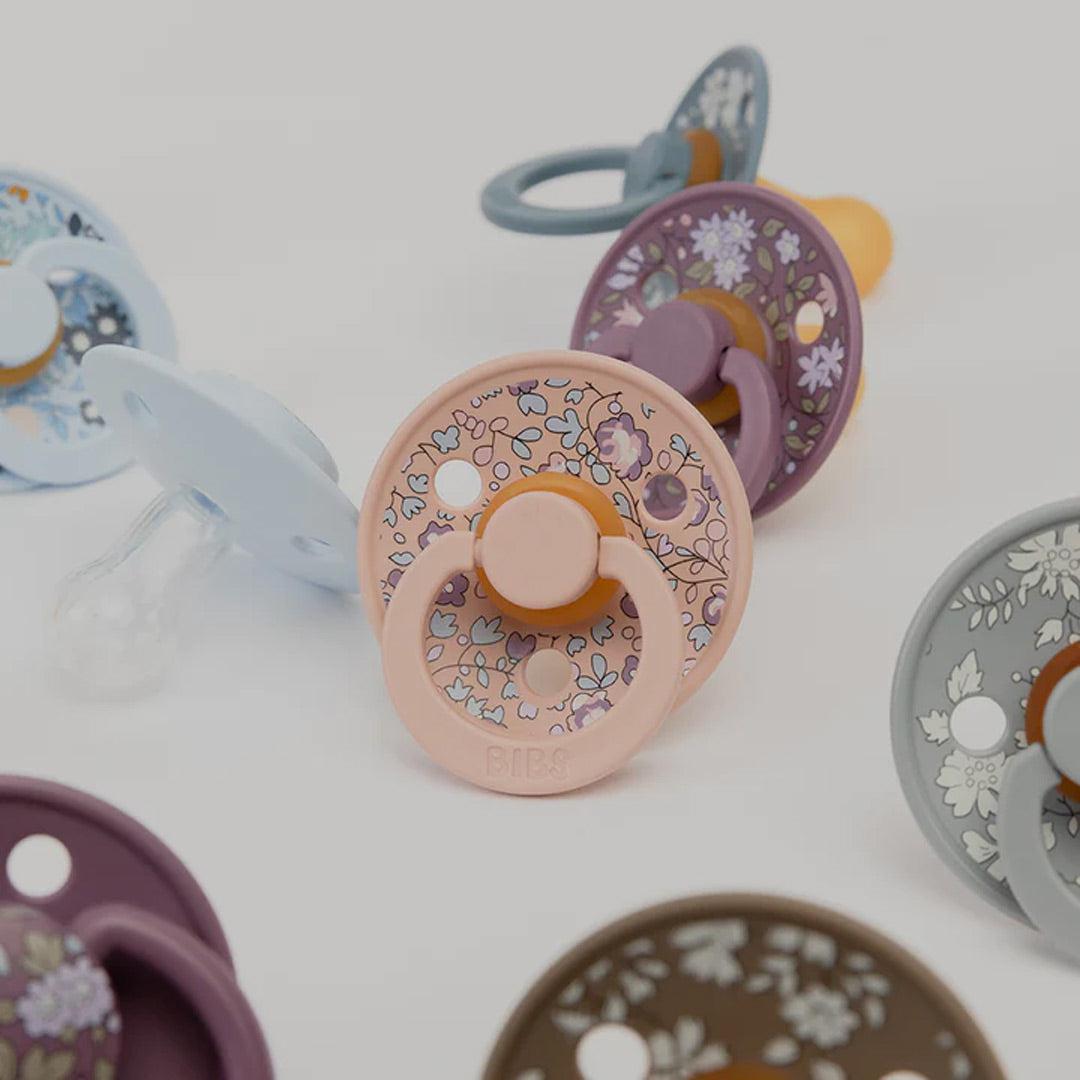 BIBS X LIBERTY Colour Latex Pacifier - 2 Pack - Blush Mix - Eloise