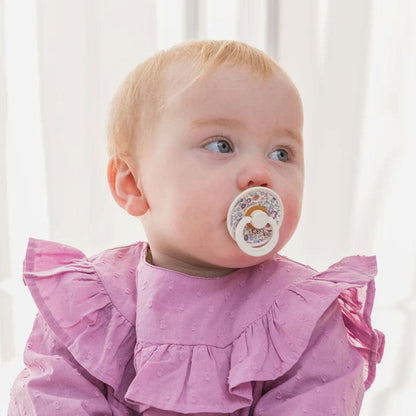 BIBS X LIBERTY Colour Latex Pacifier - 2 Pack - Blush Mix - Eloise