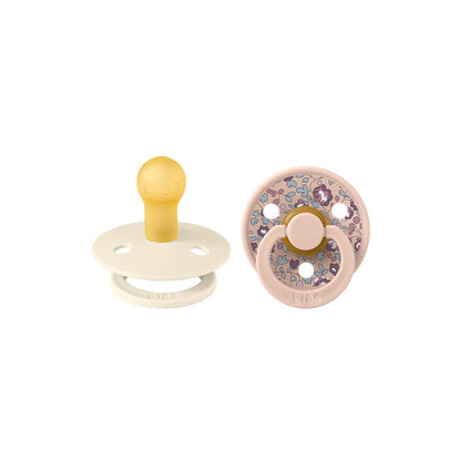 BIBS X LIBERTY Colour Latex Pacifier - 2 Pack - Blush Mix - Eloise