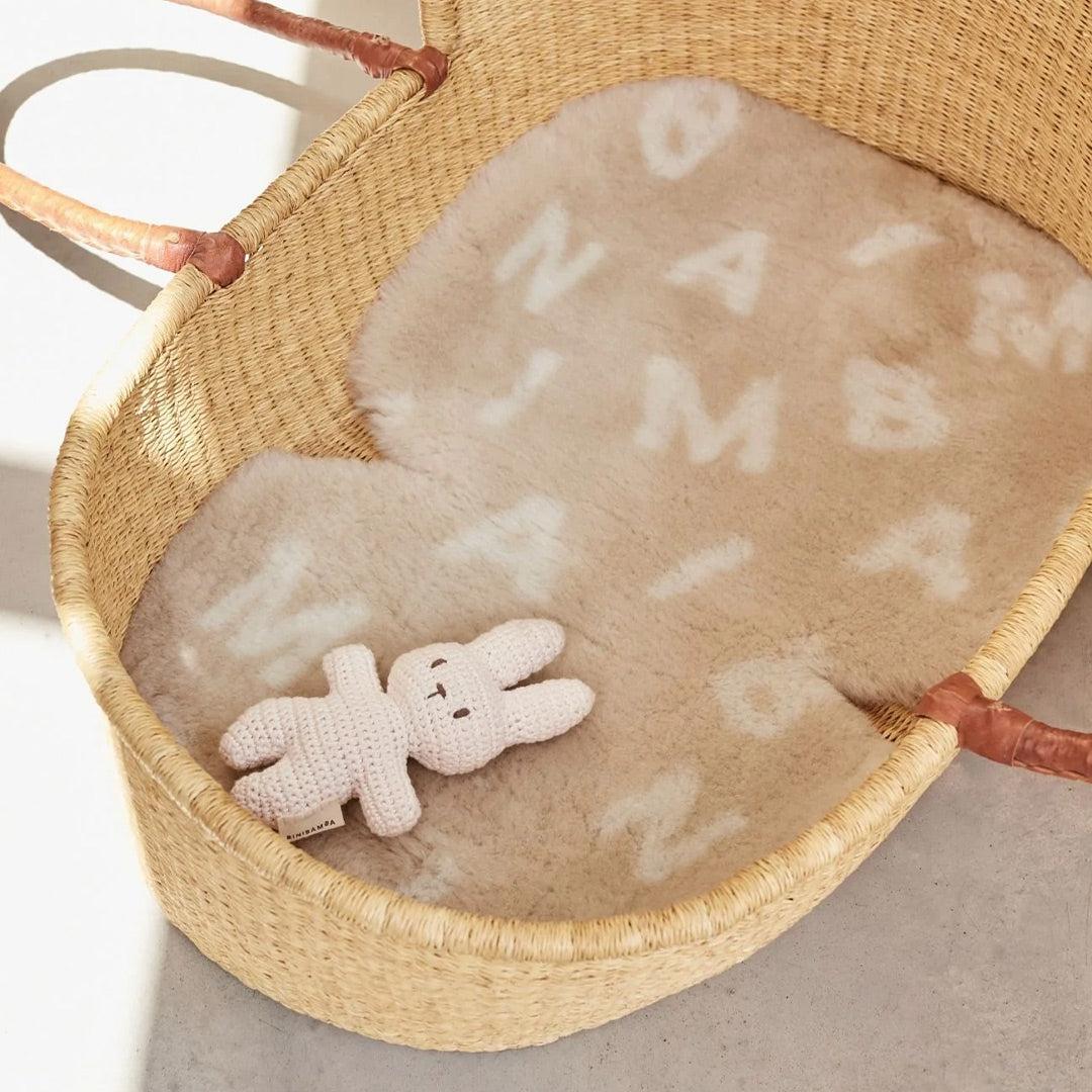 Binibamba Merino Sheepskin Snuggler - Alphabet