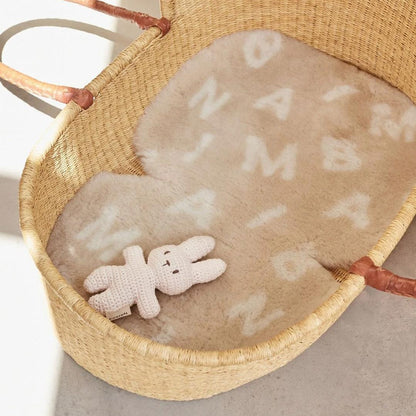 Binibamba Merino Sheepskin Snuggler - Alphabet
