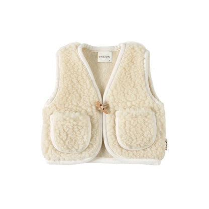 BINIBAMBA Merino Snugglevest  - Milk