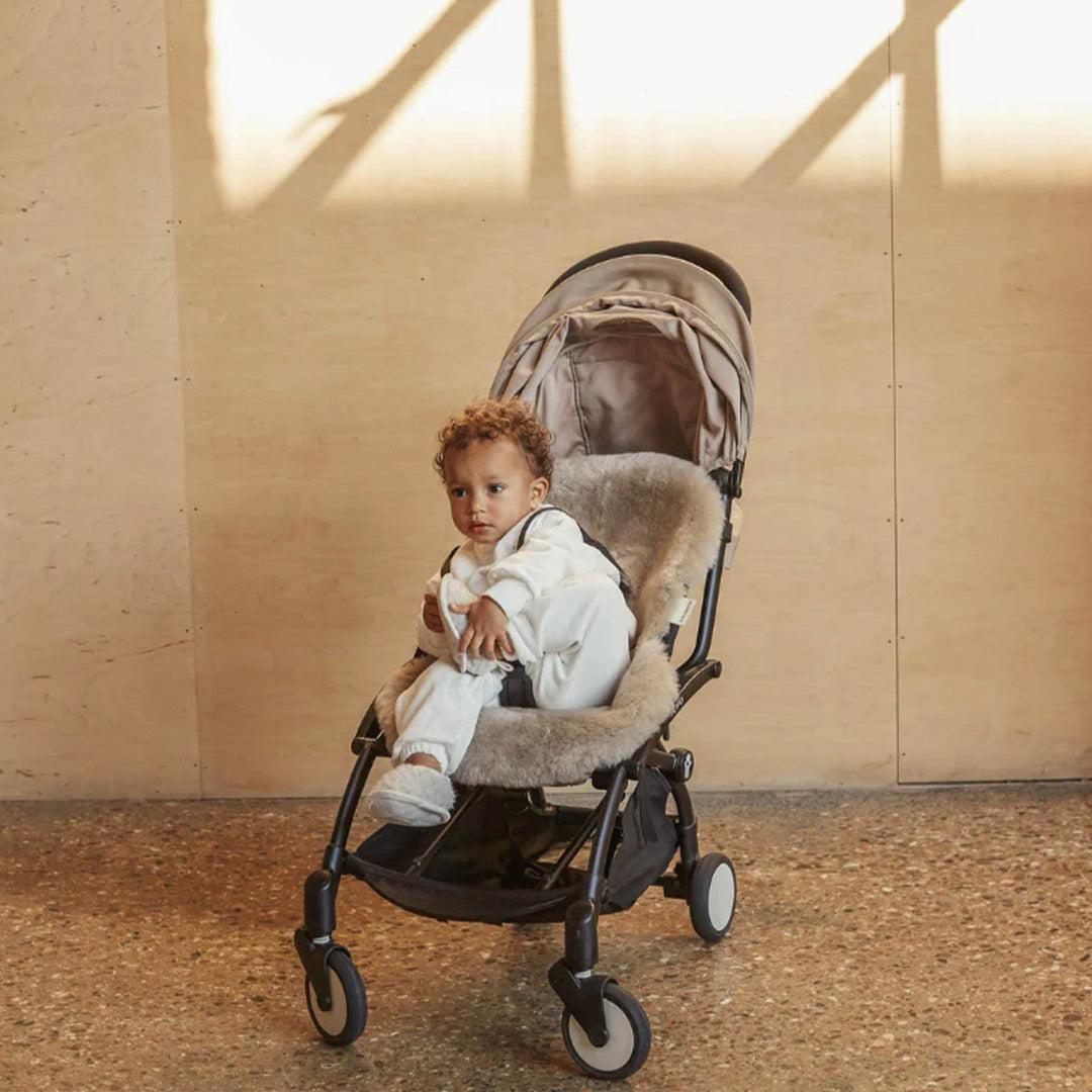 Binibamba Merino Sheepskin Snuggler - Toast