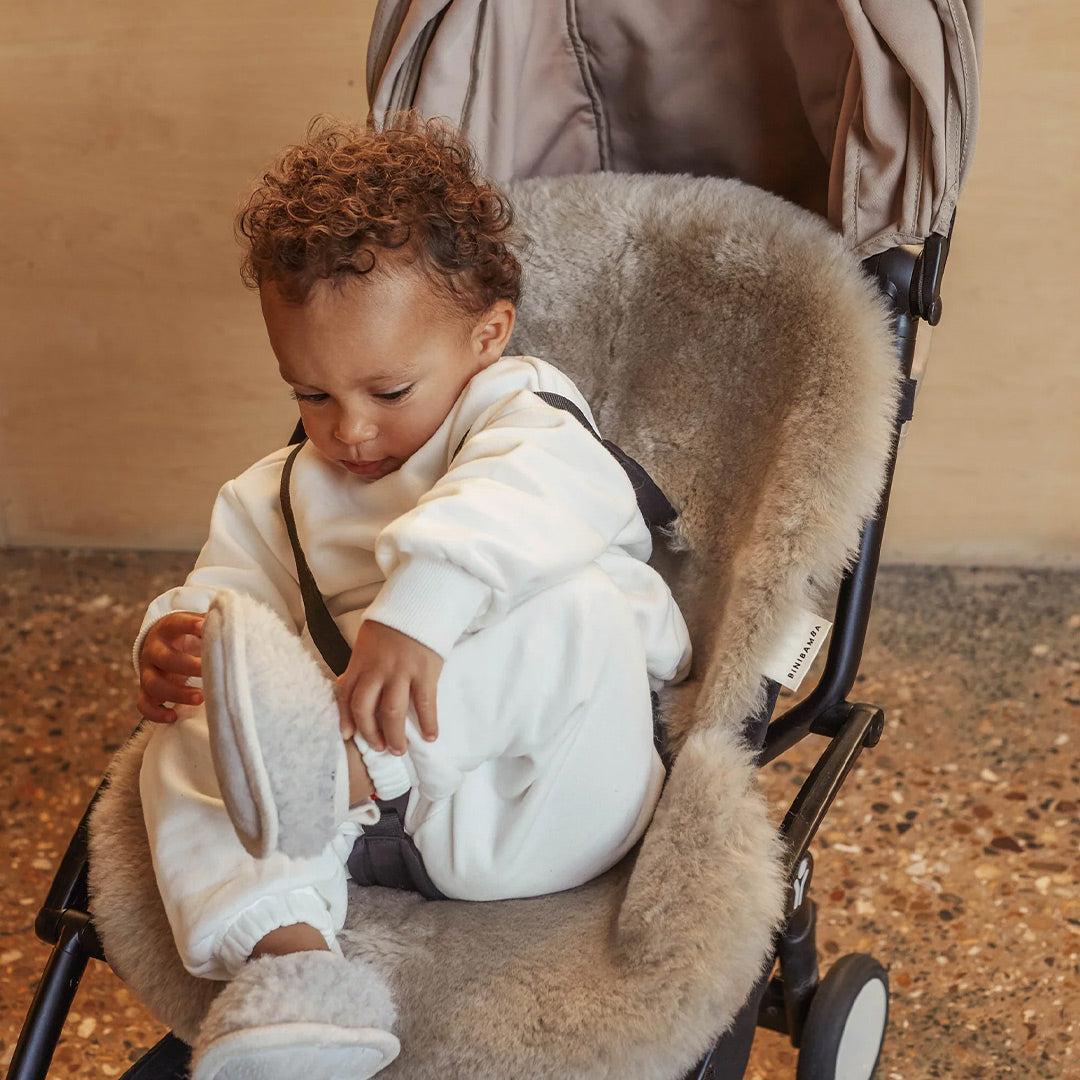 Binibamba Merino Sheepskin Snuggler - Toast