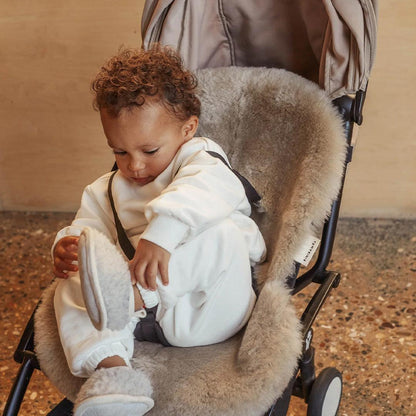 Binibamba Merino Sheepskin Snuggler - Toast