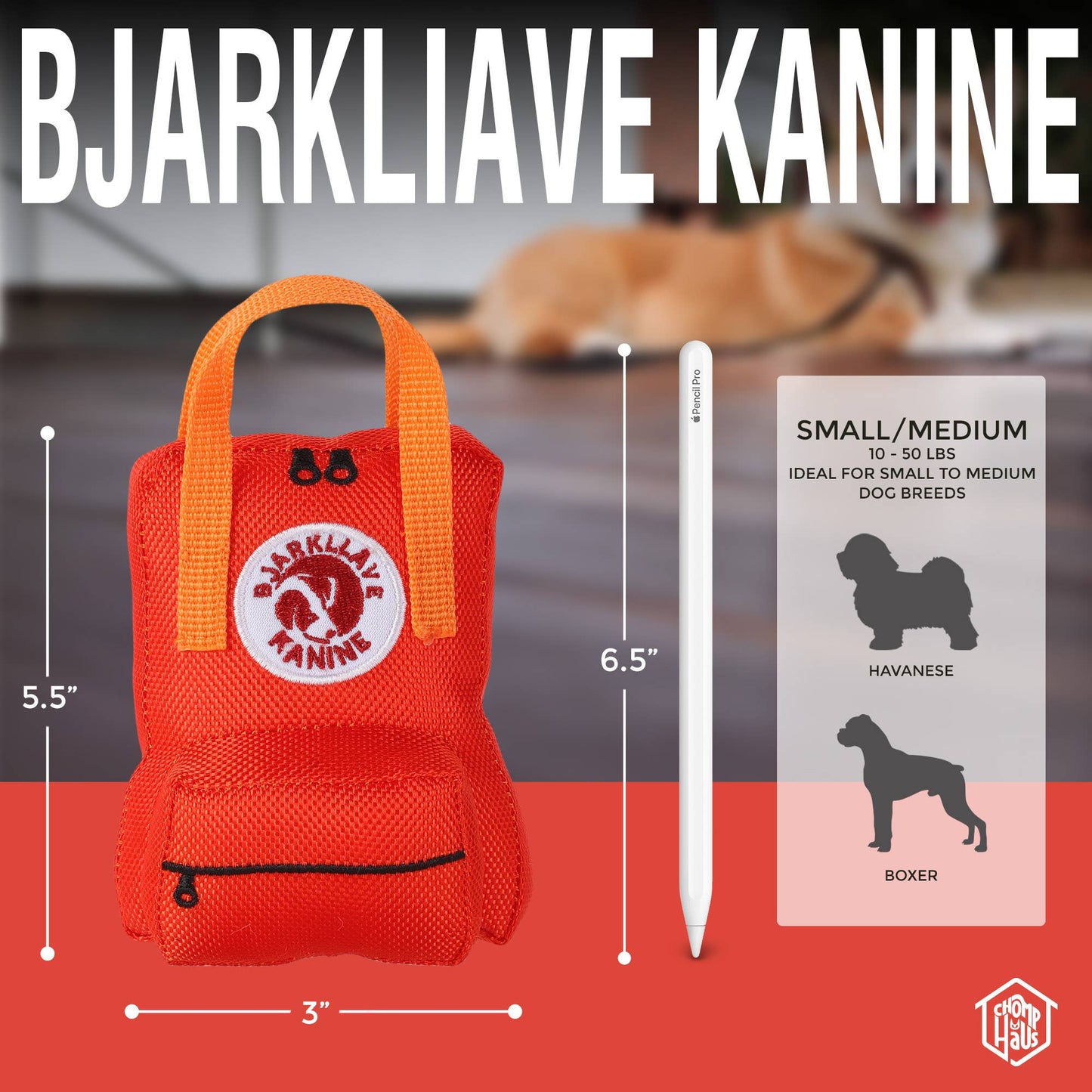 Chomp Haus - Bjarkliave Kanine – Plush Squeaky Designer Dog Toy