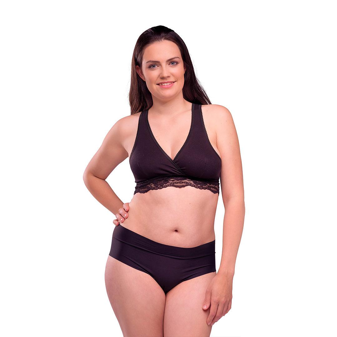Carriwell Crossover Sleeping + Nursing Bra - Black