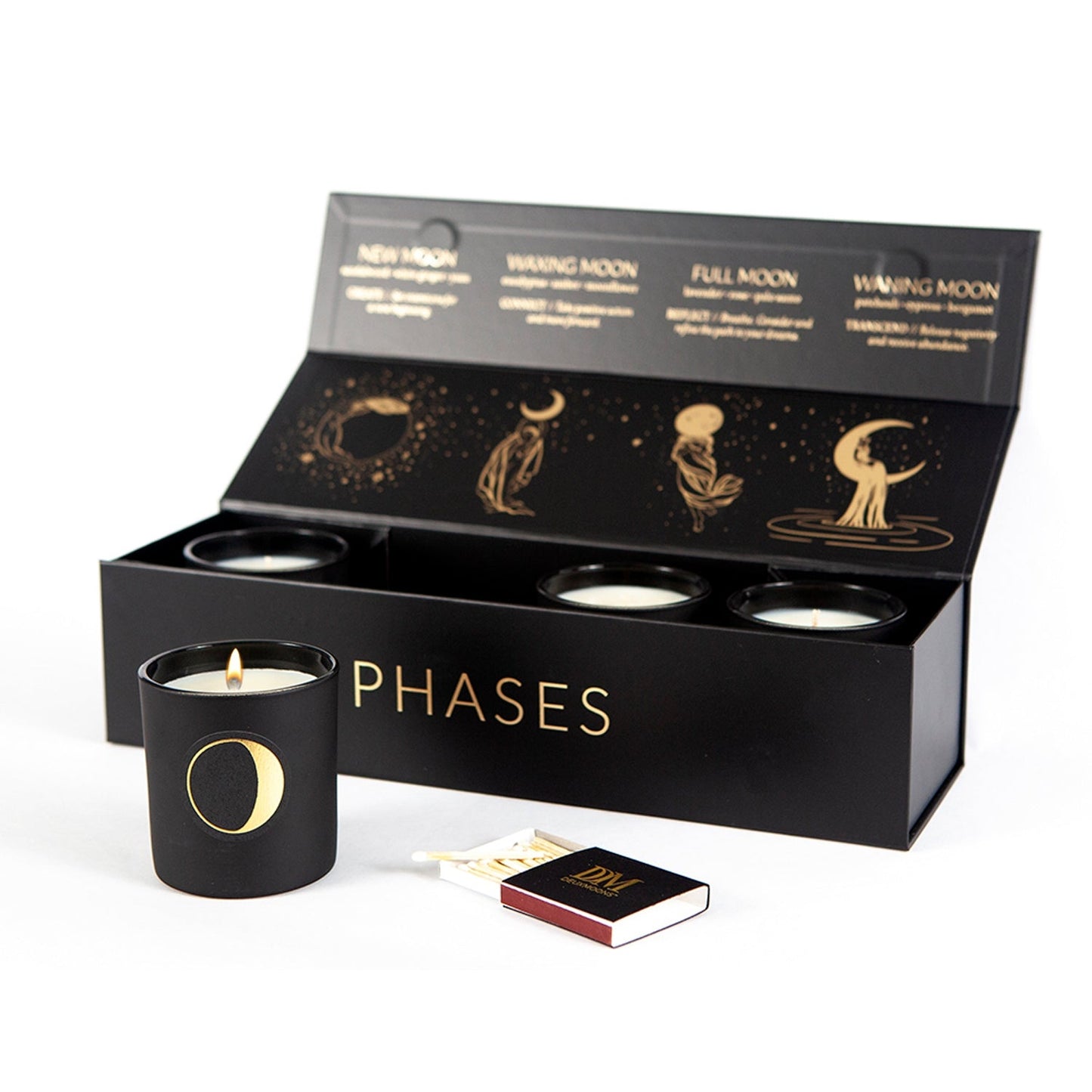 MOON PHASES CANDLE SET