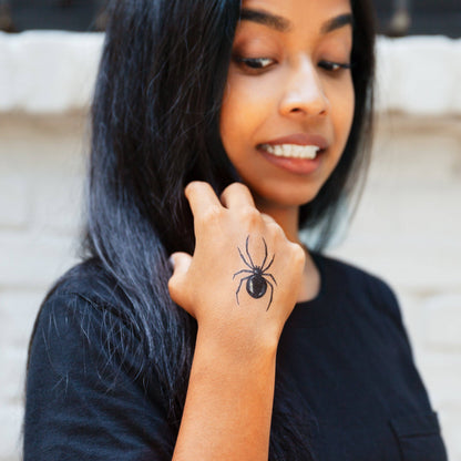 Black Widow Tattoo Pair