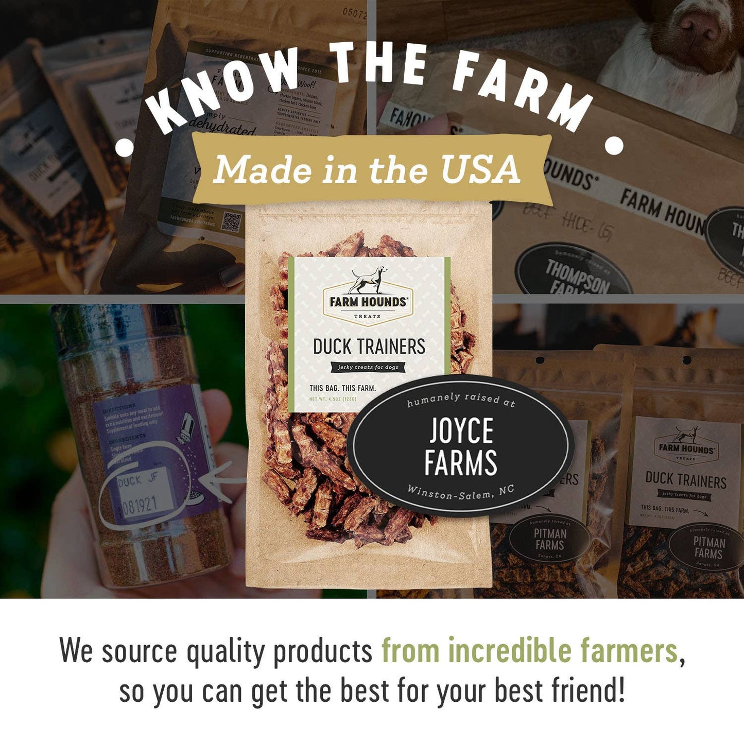 Farm Hounds - Duck Trainer - All-Natural Dog Treats - 4.5oz