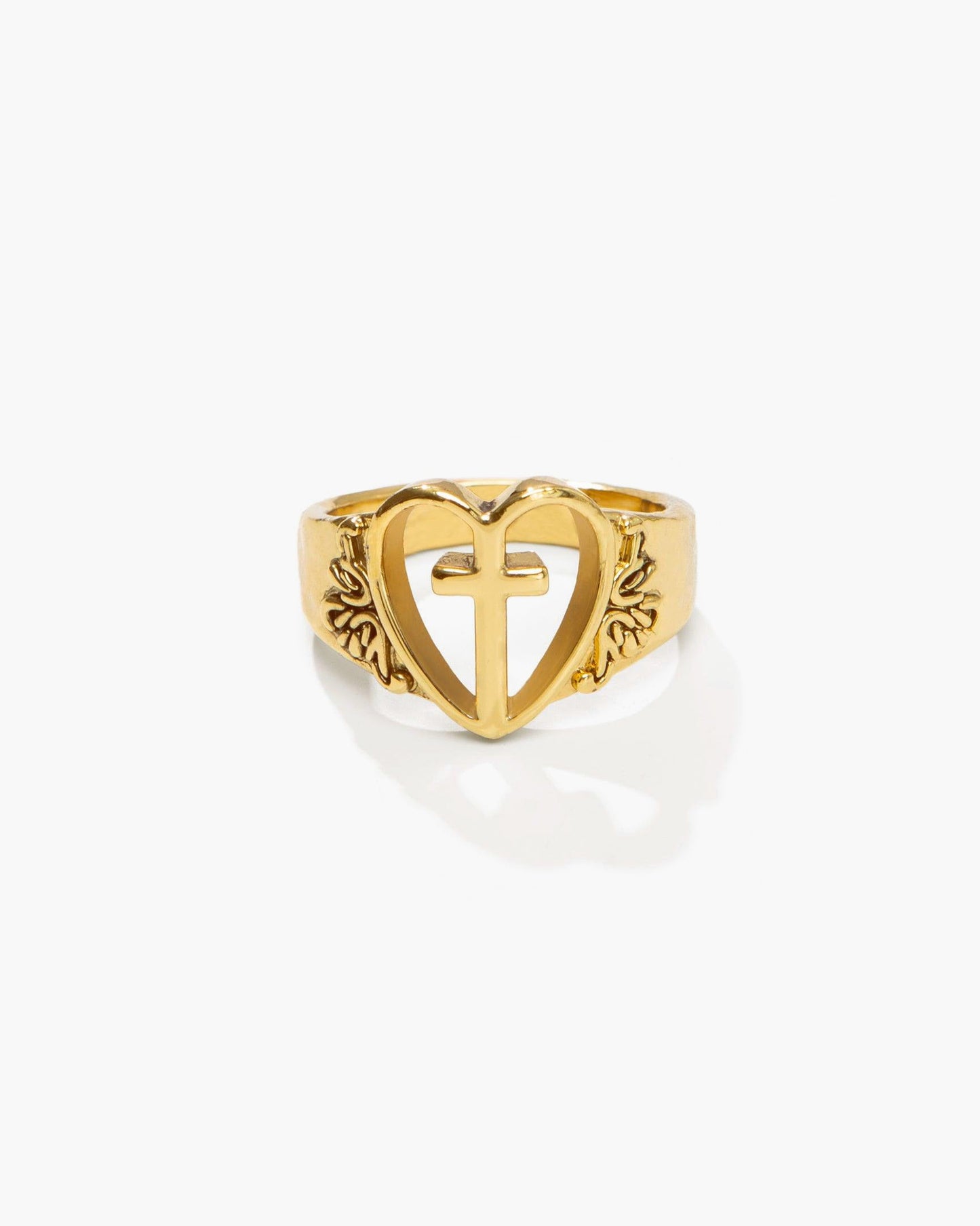 Creda Heart Cross Ring
