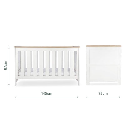 CuddleCo Burford 3pc Set - White/Oak