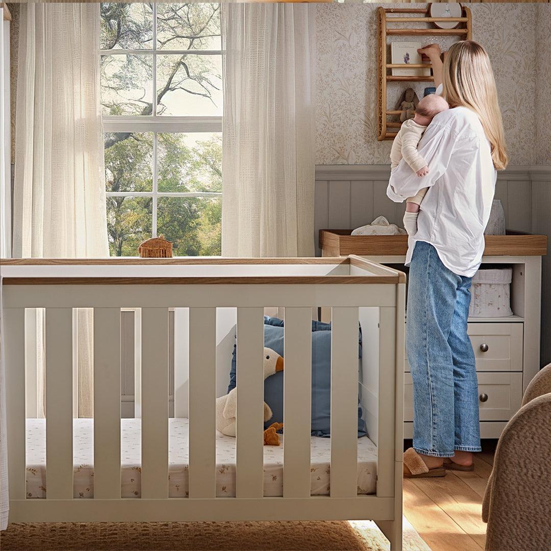 CuddleCo Burford 3pc Set - White/Oak