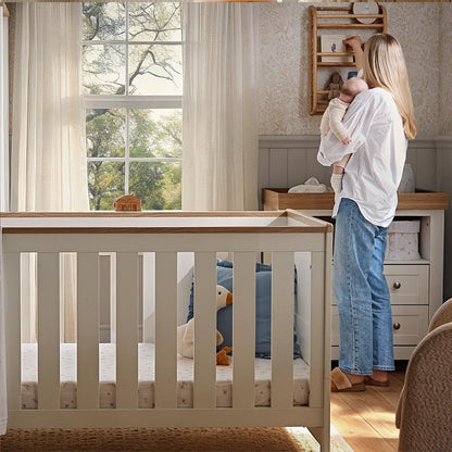 CuddleCo Burford 3pc Set - White/Oak