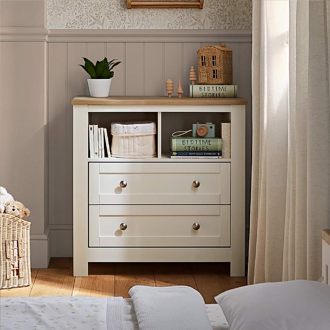 CuddleCo Burford Dresser Changer - White/Oak