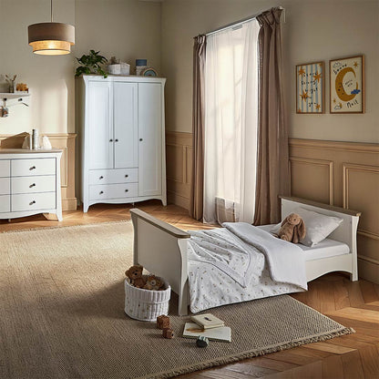 CuddleCo Clara Luxe 2pc Set - White/Ash
