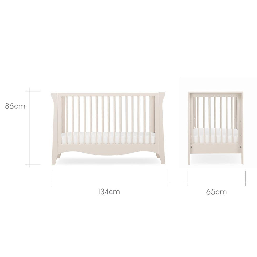 CuddleCo Clara Mini Cot Bed - Cashmere