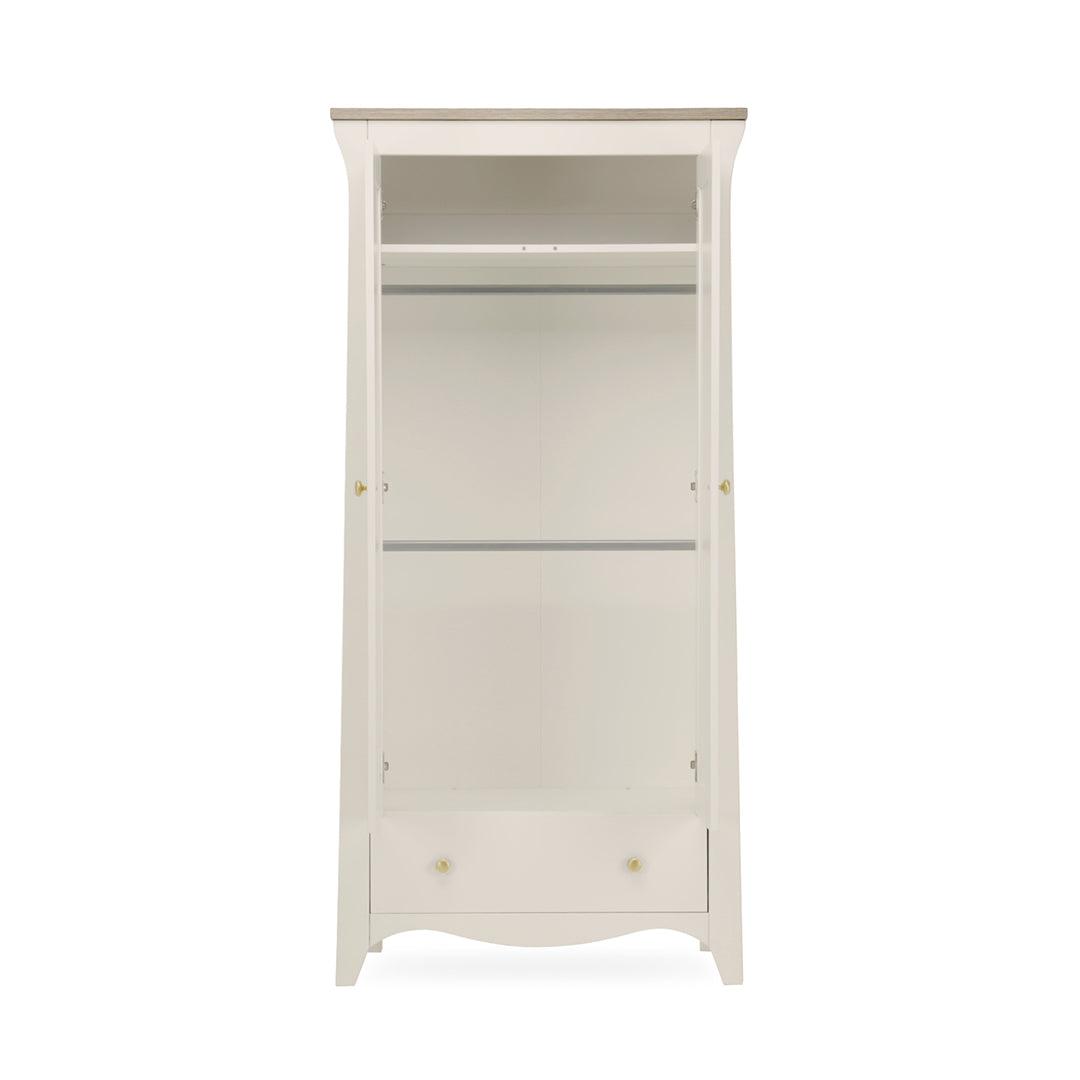 CuddleCo Clara 2-Door Double Wardrobe - Cashmere