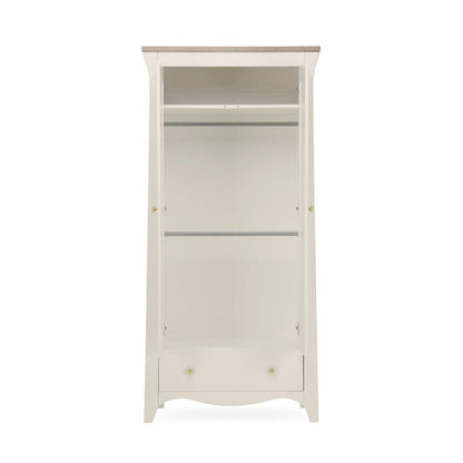 CuddleCo Clara 2-Door Double Wardrobe - Cashmere