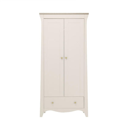 CuddleCo Clara 2-Door Double Wardrobe - Cashmere