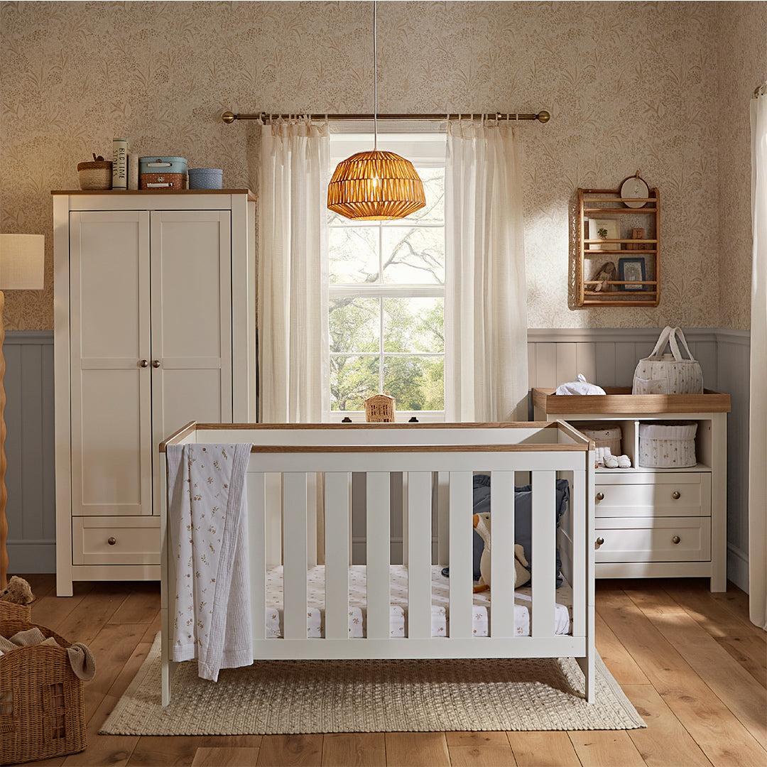 CuddleCo Burford 3pc Set - White/Oak