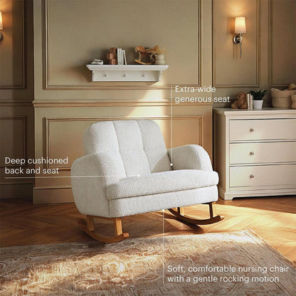 CuddleCo Etta Cuddle Chair - Boucle Off White