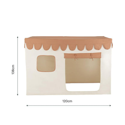 CuddleCo Play House with Scalloped Bunting - Tuscany
