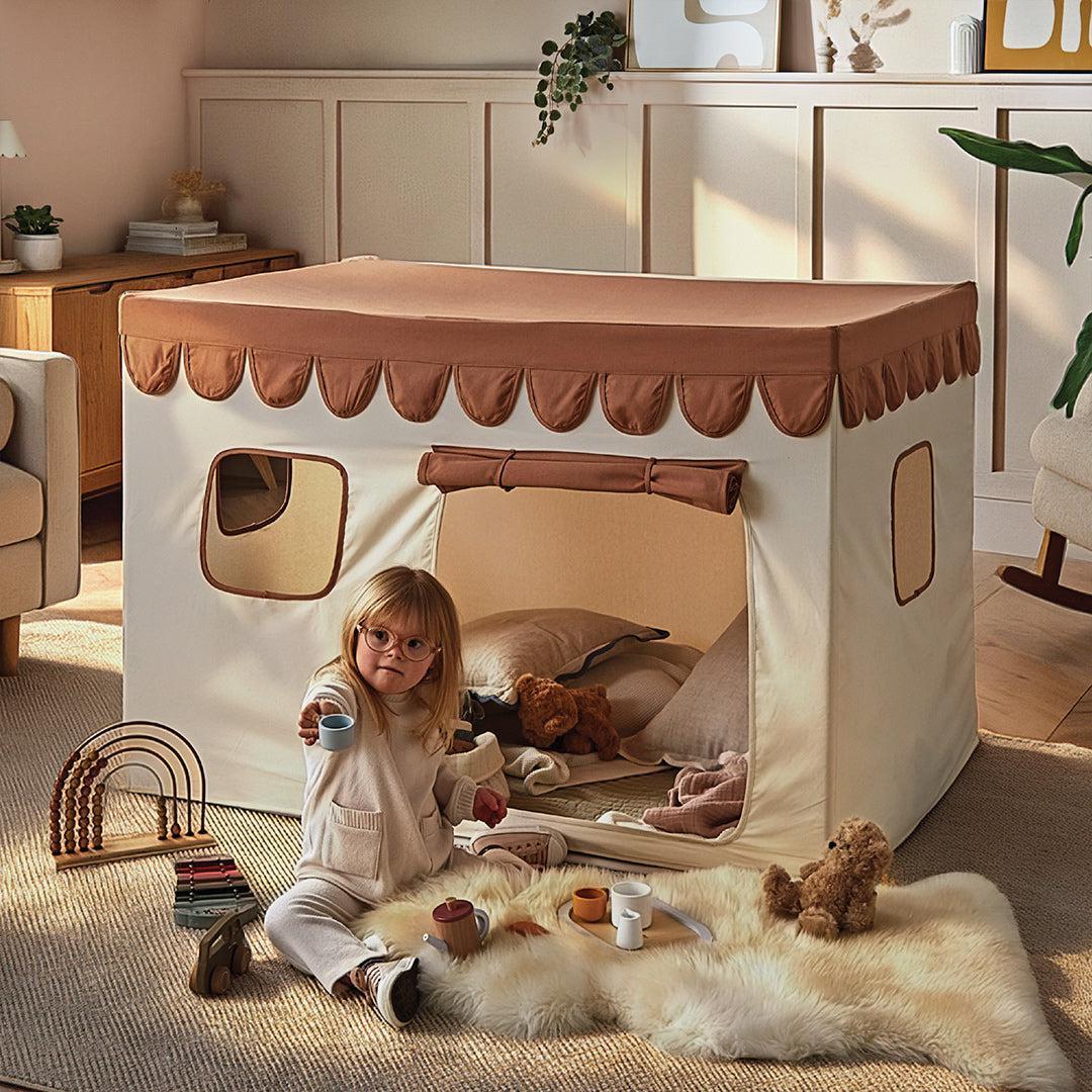 CuddleCo Play House with Scalloped Bunting - Tuscany