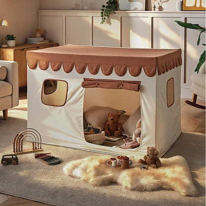 CuddleCo Play House with Scalloped Bunting - Tuscany
