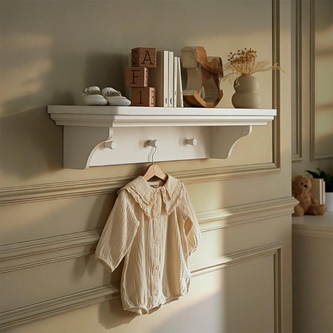 CuddleCo Shelf (800m with 3 knobs) Assembled - White