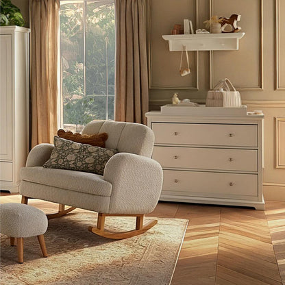 CuddleCo Shelf (800m with 3 knobs) Assembled - White