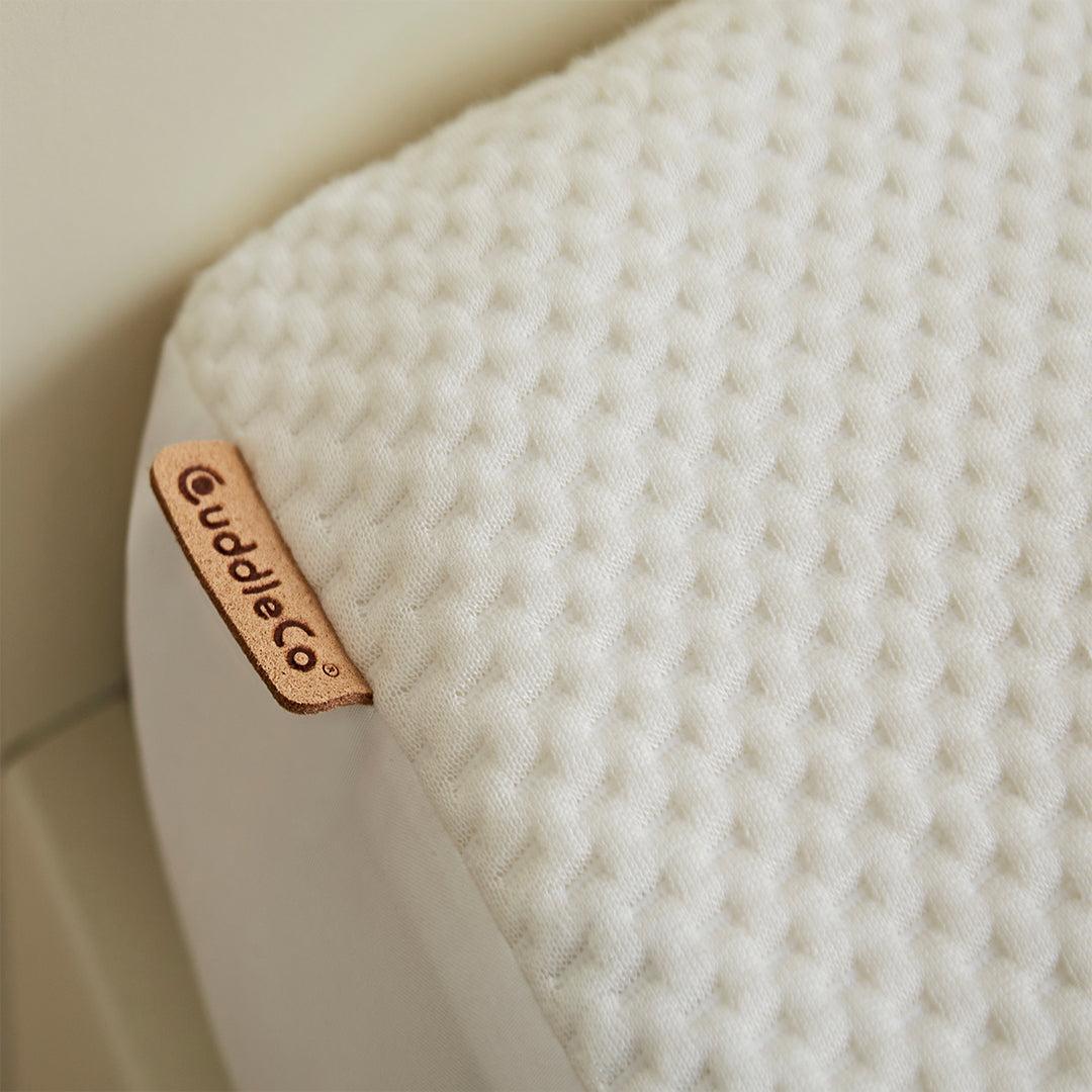 CuddleCo Waterproof Cot Mattress Protector Hypoallergenic Bamboo - White