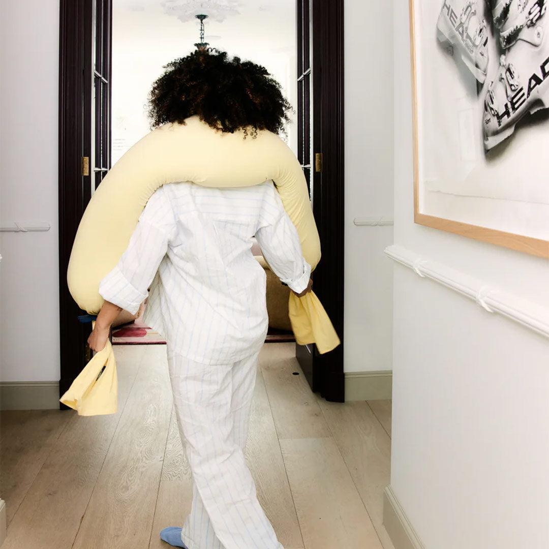 Cushy Puff Pregnancy Pillow - Mellow Yellow