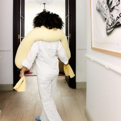 Cushy Puff Pregnancy Pillow - Mellow Yellow