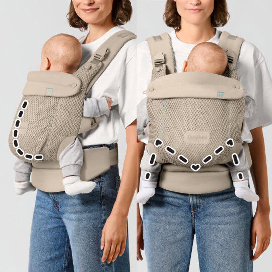 CYBEX Amya Baby Carrier - Fog Grey