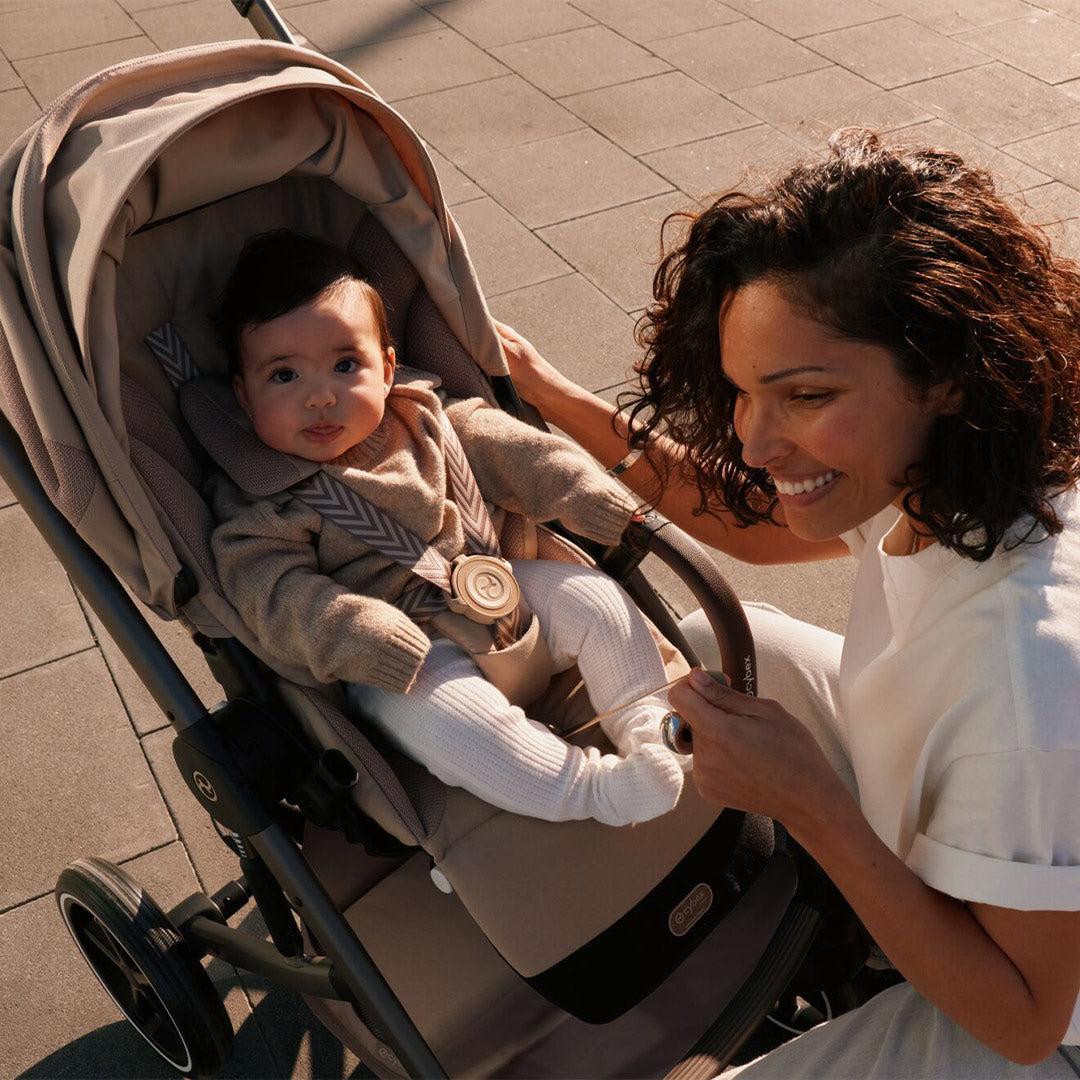 CYBEX Balios S Lux Pushchair - Taupe/Chocolate Brown