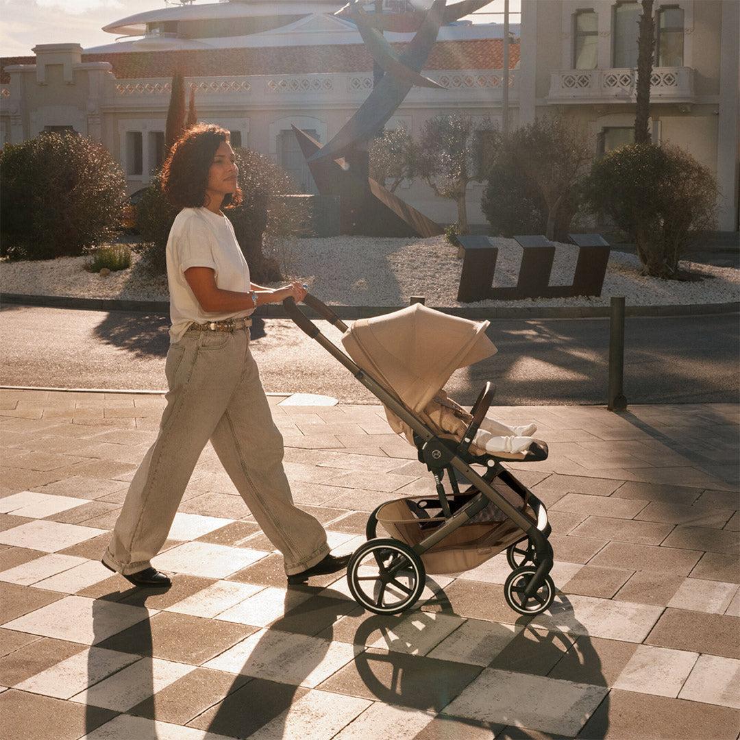 CYBEX Balios S Lux Pushchair - Taupe/Chocolate Brown