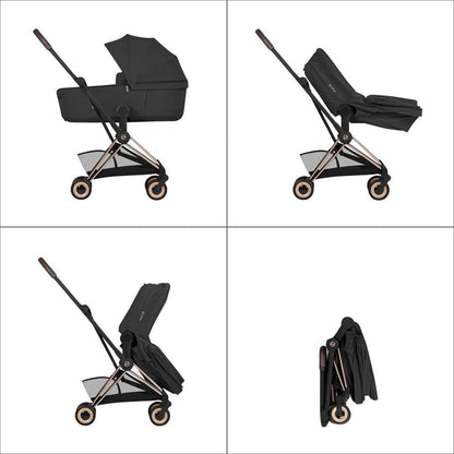 CYBEX Coya Style Matt Black - Cozy Beige