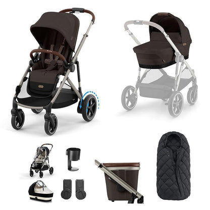 CYBEX e-Gazelle S Essential Pushchair Bundle
