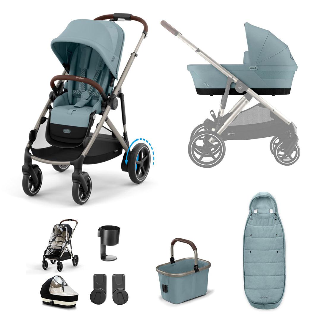 CYBEX e-Gazelle S Essential Pushchair Bundle