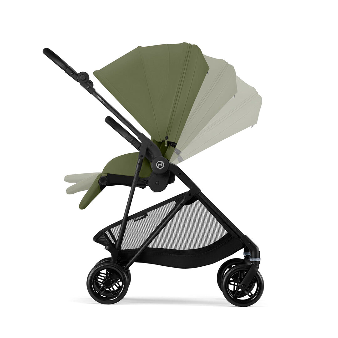 CYBEX Melio Carbon Pushchair - Moss Green