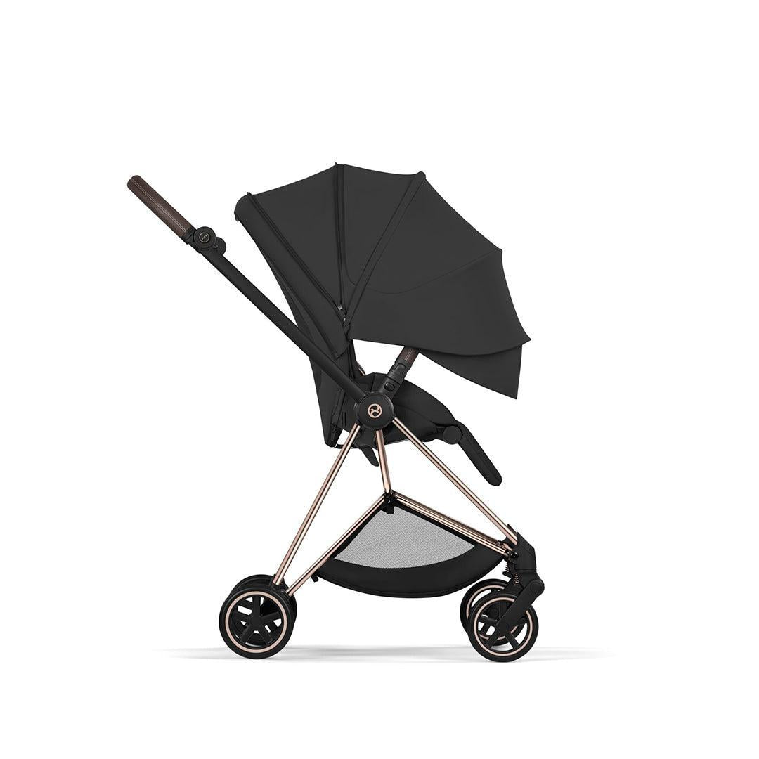 CYBEX Mios Comfort Pushchair & Foldable Carrycot - Sepia Black/Rose Gold