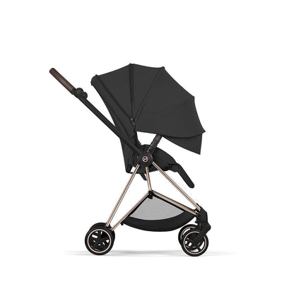 CYBEX Mios Comfort Pushchair & Foldable Carrycot - Sepia Black/Rose Gold